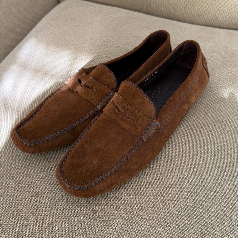 To Boot Rich Brown Suede Slip-On Loafers
